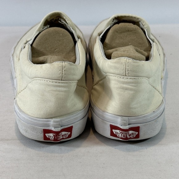 Vans Classic Slip-On Shoes Men's Size 12 Skateboard Off White Athletic Sneakers - Picture 7 of 11